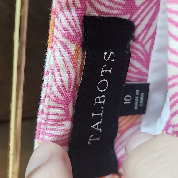 Talbots Floral Pink Skirt Size 10 - Picture 3 of 5